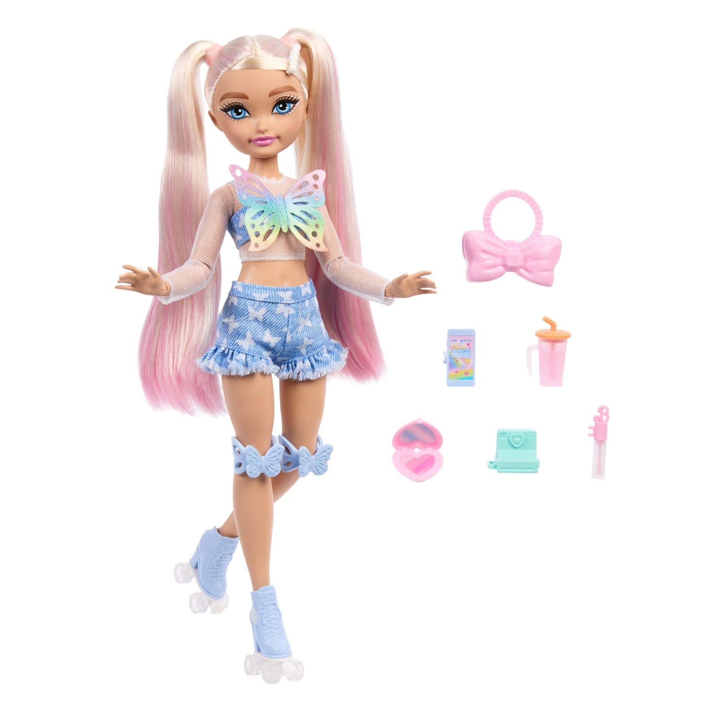 Barbie  Équipe de Rêve  Poupée  Barbie Malibu Patins à Roulettes