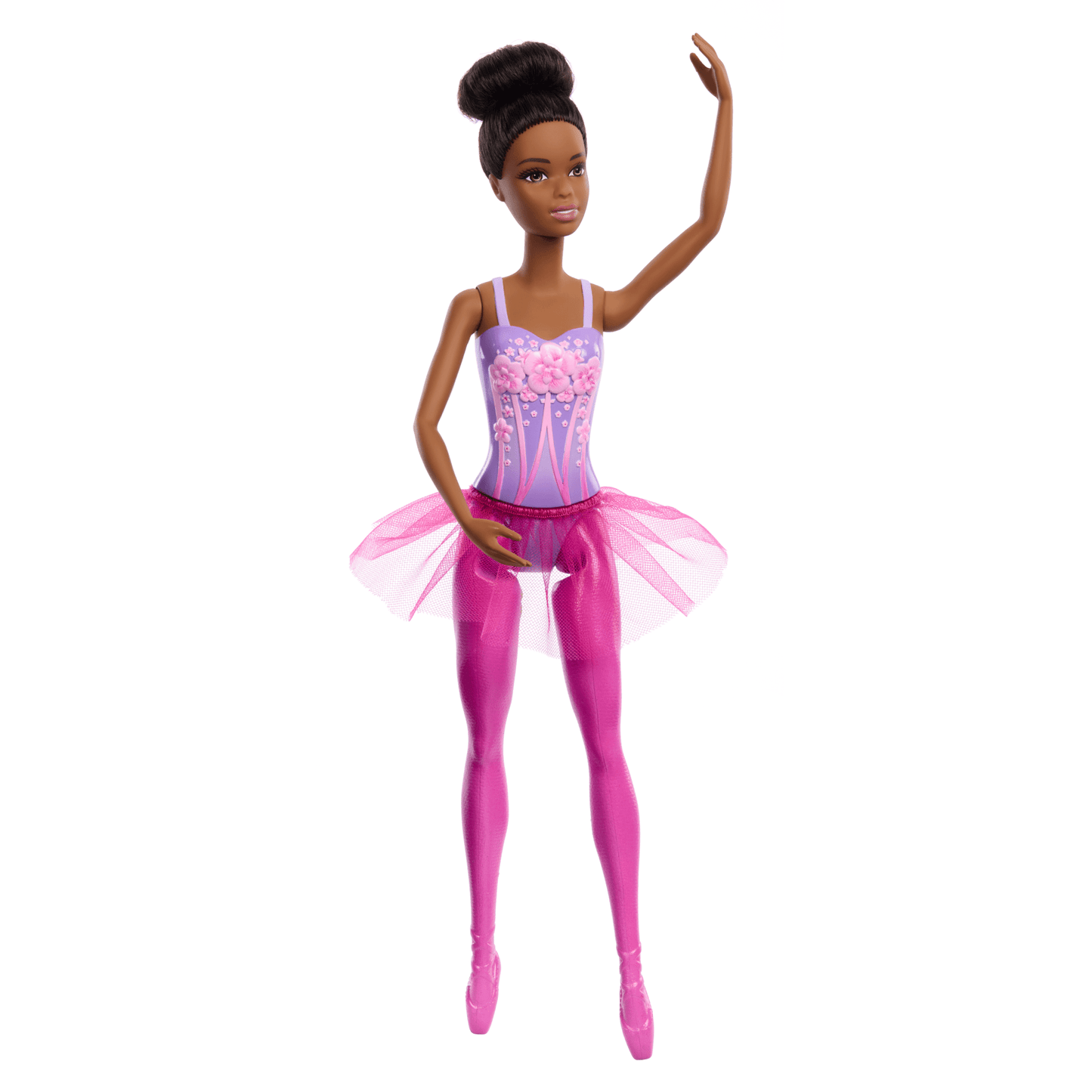 Barbie Ballerina Doll, Brunette Fashion Doll Wearing Purple Removable Tutu