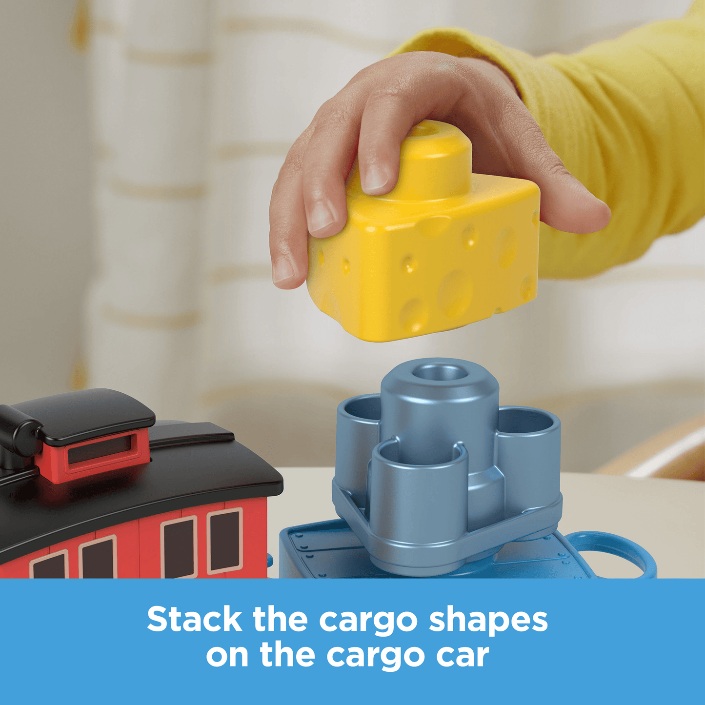 Thomas & Friends My First Brake Car Bruno Push-Along Vehicle With Stacking Cargo For Toddlers